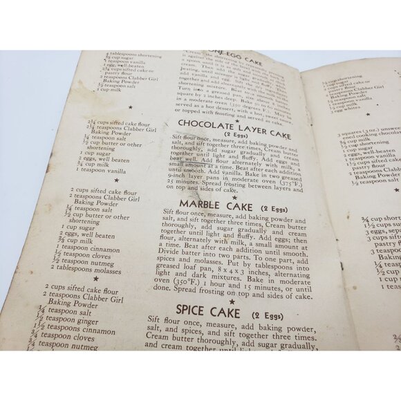 Clabber Girl Baking Powder Company Booklet Recipes 1930s Vintage - Picture 9 of 13